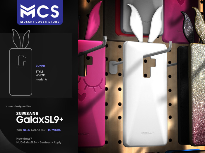 Bunny [White] Cover for SL9+