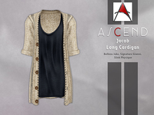 //Ascend// Jacob Long Cardigan w Tank - Beige [ADD ME]