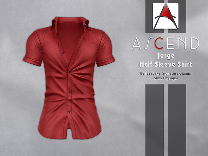 //Ascend// Jorge Shirt - Red [ADD ME]