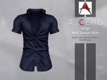 //Ascend// Jorge Shirt - Polka Navy [ADD ME]
