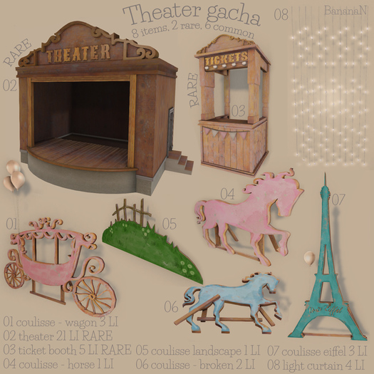 Theater gacha - broken horse coulisse
