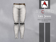///Ascend// Leo Jeans - Plain White [ADD ME]