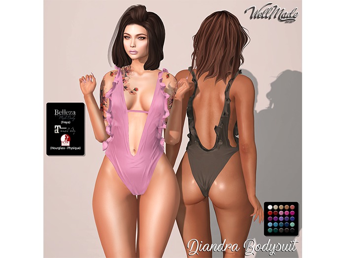 [WellMade] Diandra Bodysuit 