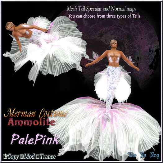 **TNN**Merman costume =Ammolite Palepink=