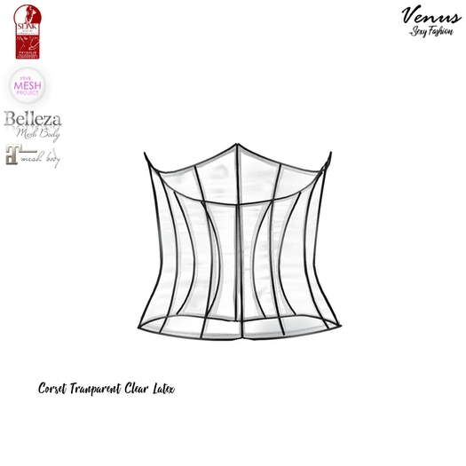 Corset Tranparent Latex FULLPACK