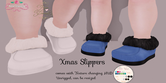 WF & PD Xmas Slippers -ALL
