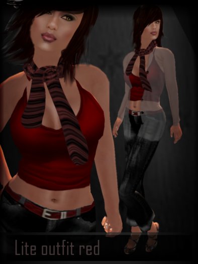 "Lite" outfit red ::DEFIANCE::