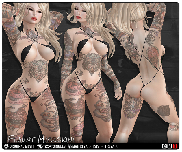Razor/// Flaunt Microkini  DEMO