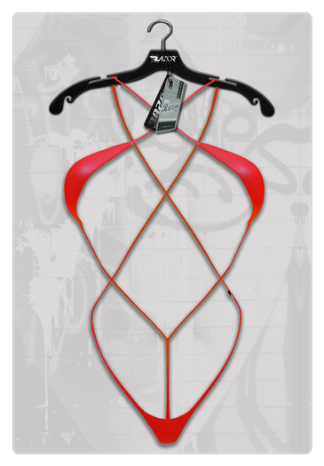 Razor/// Flaunt Microkini - Candy Apple