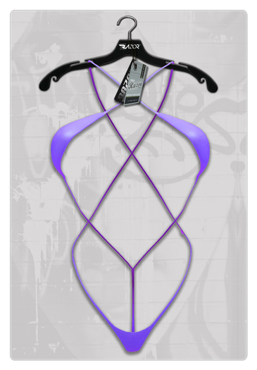 Razor/// Flaunt Microkini - Vio
