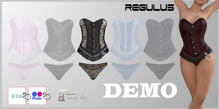 DEMO...Regulus... Corset MAITREYA + HUD 2 colors