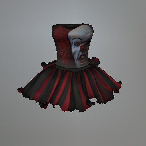 Gothic Clown Slink Dress box