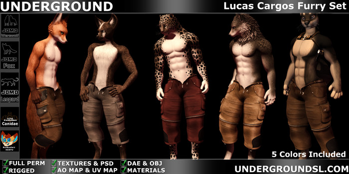 (UG Delivery Hud) - Lucas Cargos Furry Set