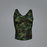 Military Camouflage Slink Tank Top
