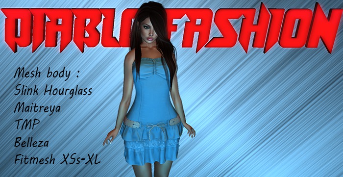 Diablo fashion Mini dress country Blue