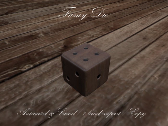 Fancy Die (Wood)