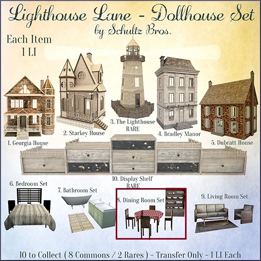 [Schultz Bros.] 08. Lighthouse Lane - Dining Room Set (Box)