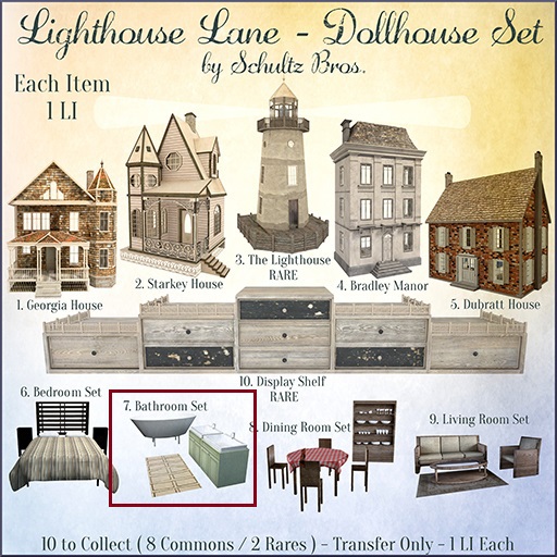 [Schultz Bros.] 07. Lighthouse Lane - Bathroom Set (Box)