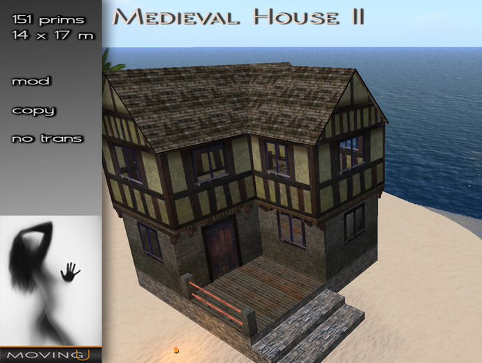 Second Life Marketplace Medieval House Prefab House Wooden