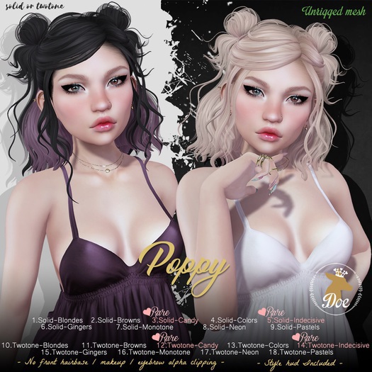 18.Doe: Poppy (twotone) - Pastels
