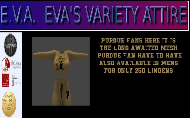 E.V.A.'S PURDUE LADIES SWEATS