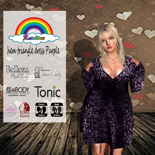 hem triangle dress Purple  (WEAR)