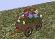 Dakota Designs Patriotic Floral Wagon
