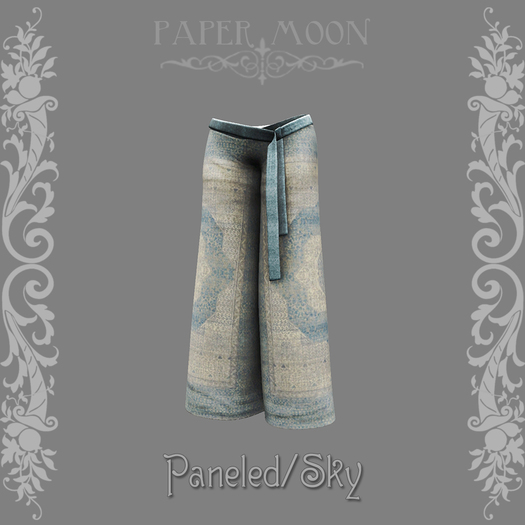 *pm* Tapestry Slacks - Paneled/Sky (ADD ME)