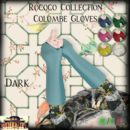~CdE~ Rococo Colombe DARK Gloves