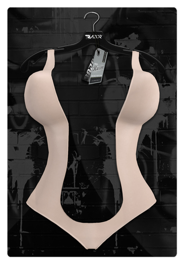 Razor/// Belly Body Suit - Nude