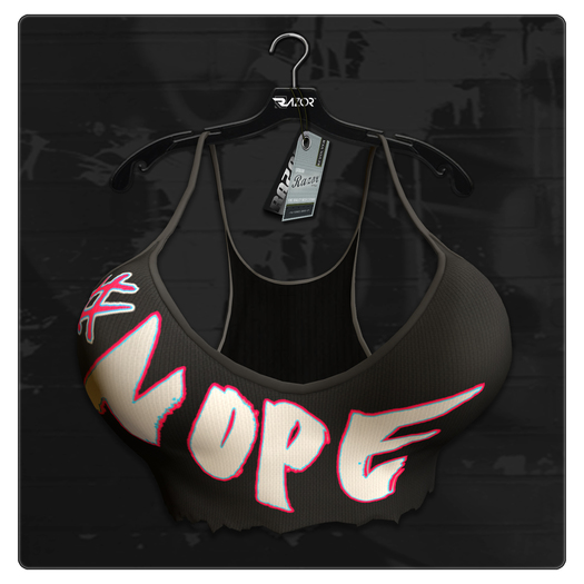 Razor/// Ripped Half Tank - #NOPE