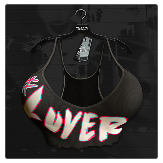 Razor/// Ripped Half Tank - #LUVER