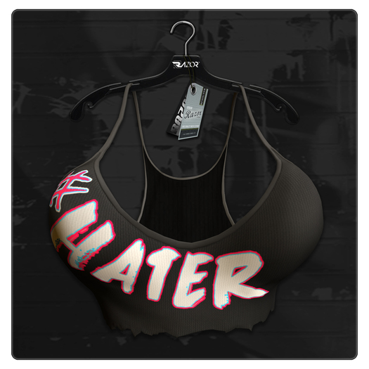 Razor/// Ripped Half Tank - #HATER