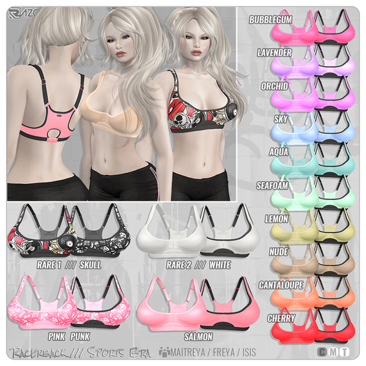 Razor/// Racerback Sports Bra - DEMO