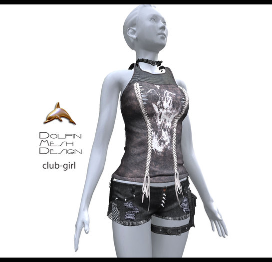 [Dolphin Design Mesh]club-girl