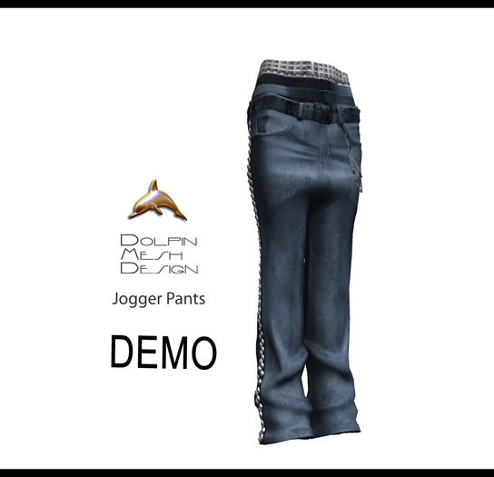[Dolphin Design Template]Jogger Pants demo
