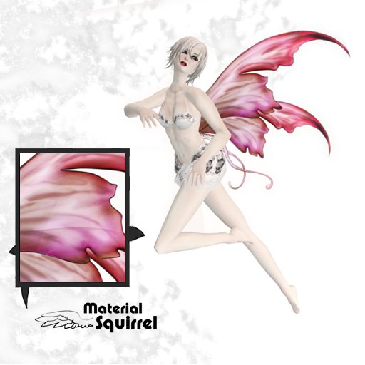 Isolde Wings in Fever - Flexi Scripted Wings for Fairies and Fairy Avs