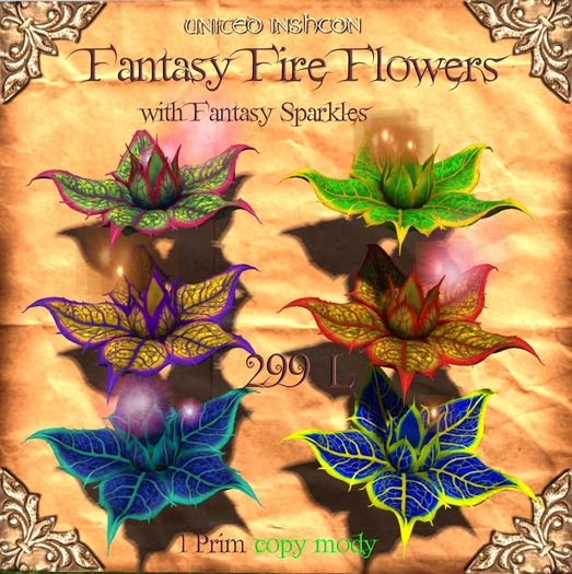 *UI* Fantasy Fire Flowers v
