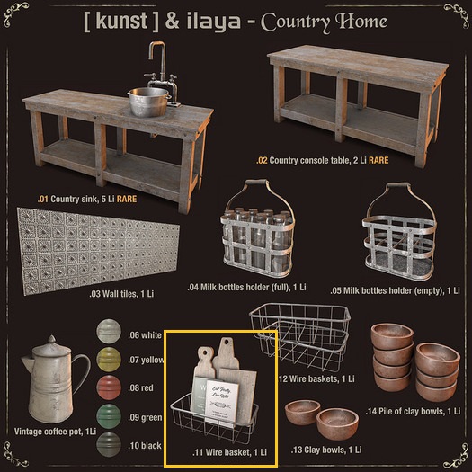 .11 [ kunst ] & [ILAYA] - Wire basket