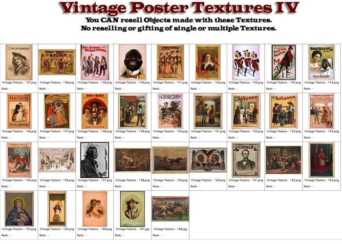 Shabby Chic Vintage Poster Textures IV