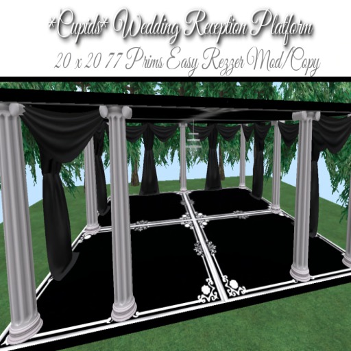 Cupids Wedding Reception Platform Black