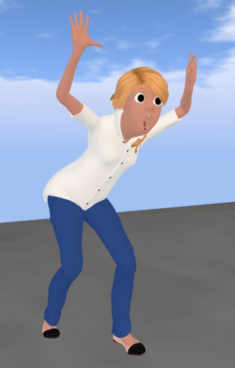 girl in panic mesh 4 prim