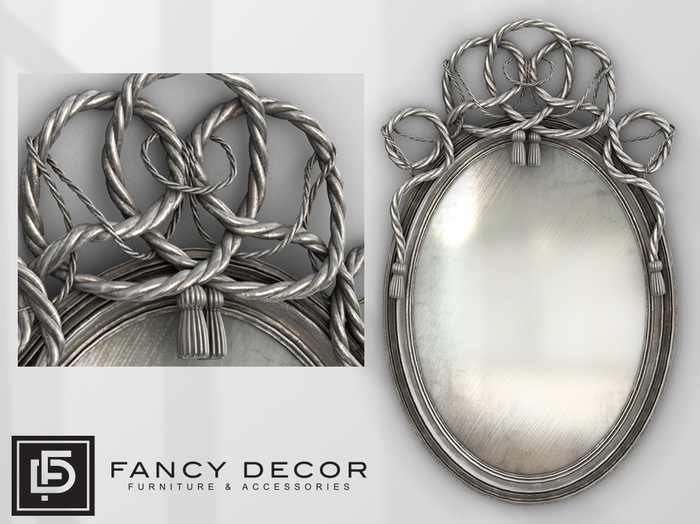 Fancy Decor: Printemps Mirror (antique silver)
