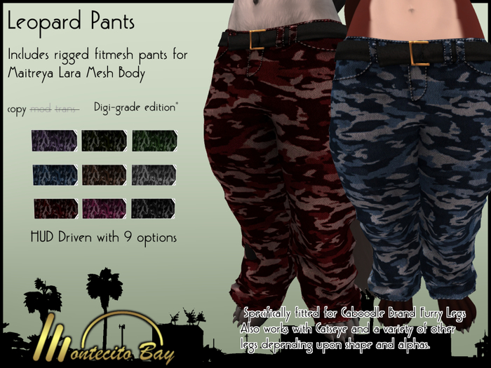 ( / / / ) Leopard Pants :: Maitreya