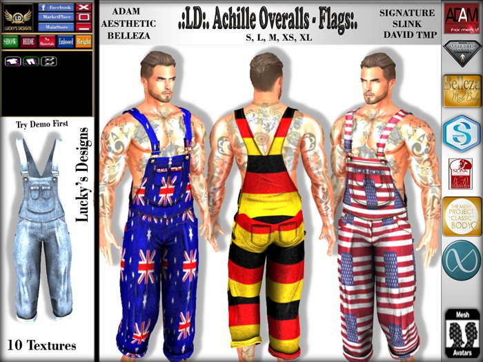 .:LD:. Achille Overalls - Flags:.