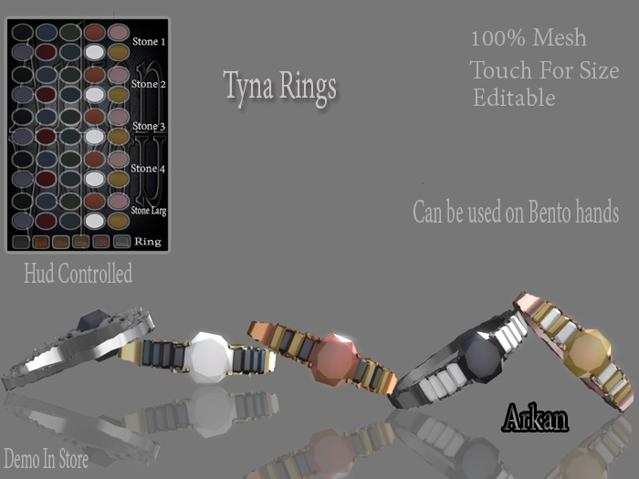 .::Arkan::. Tyna Rings Size