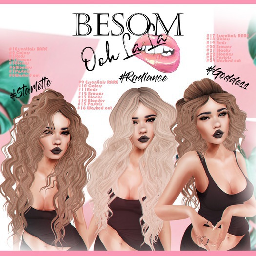 *Besom Hair~#8 #Starlette *Washed Out*