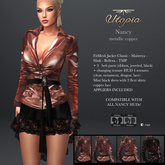 Utopia Nancy metallic copper