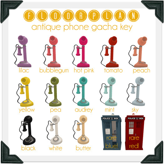 floorplan. antique telephone gacha / pea