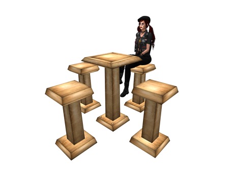 Second Life Marketplace - [SL]Sculpted Stools Set #1 FULLPERM REBUILDER